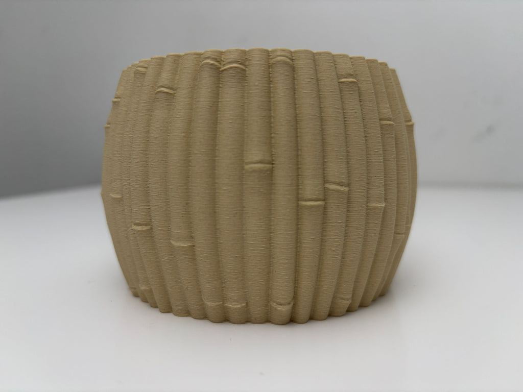 Bamboo Natural Decorative Vase, Contemporary Living Room Art, Bambu