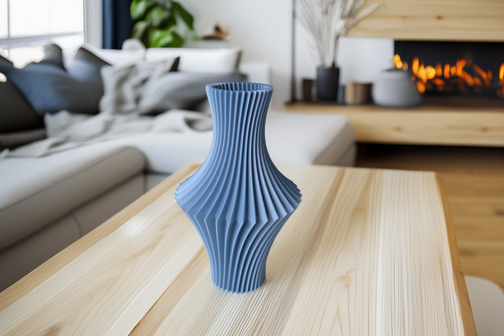 Structured Structured Flower Vase, Scandinavian Home Decor, Rocca