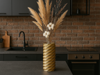 Coiled Textured Accent Vase, Minimalist Table Decor, Gomitolo
