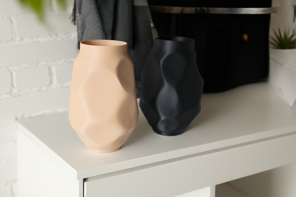 Draped Flowing Art Vase, Modern Room Accent, Drappo
