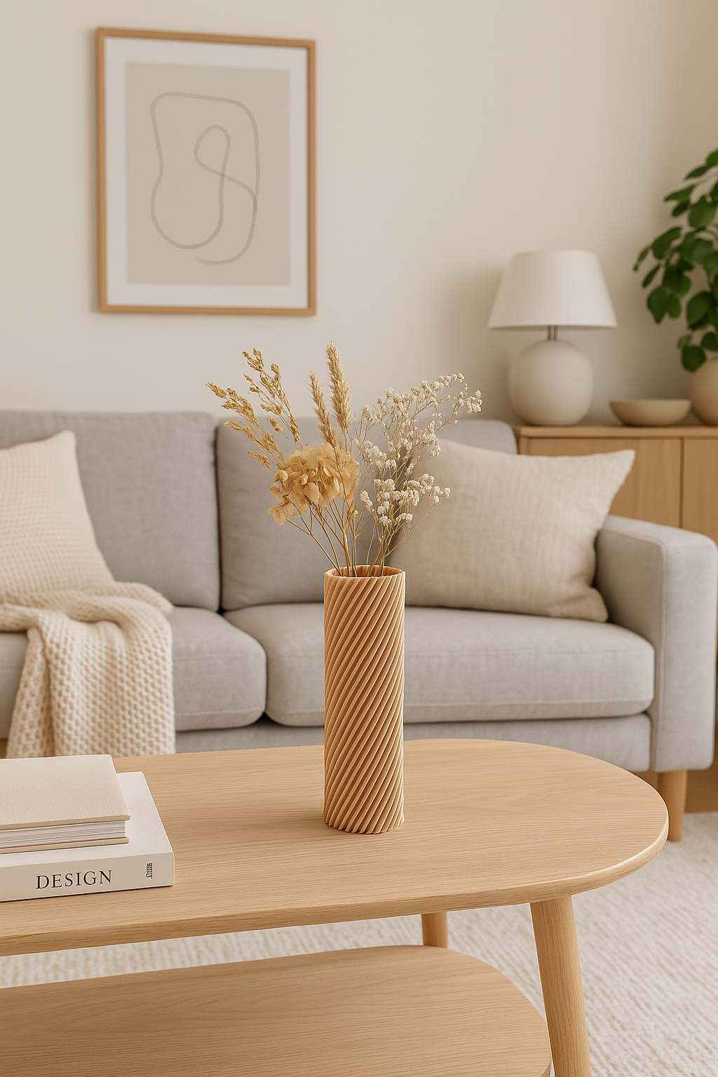 Modern Sleek Accent Vase, Modern Table Decor, Slim