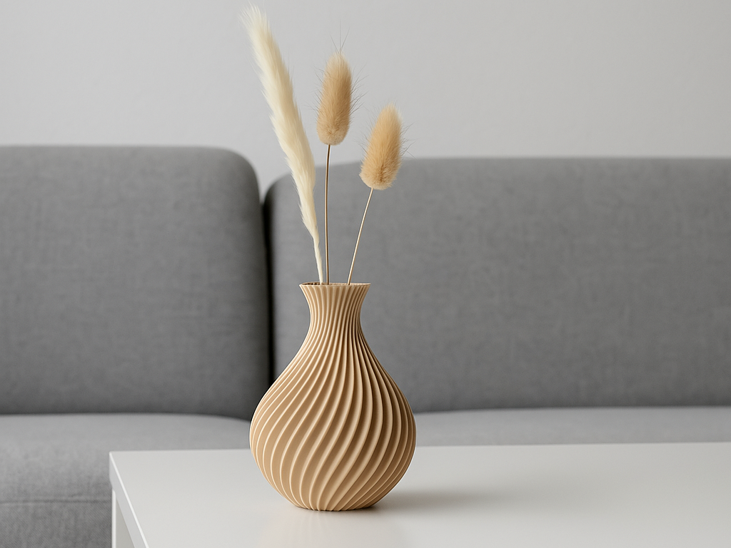 Abstract Abstract Art Vase, Scandinavian Room Accent, Enigma