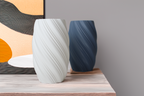 Smooth Elegant Flower Holder, Minimalist Shelf Accent, Suave