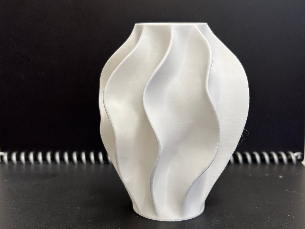 Wave Flowing Art Vase, Contemporary Room Accent, Onda