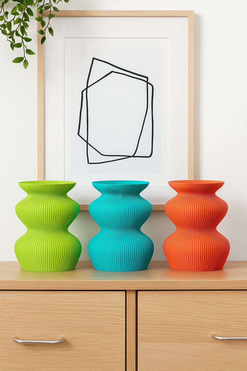 Organic Natural Flower Holder, Modern Shelf Accent, Broto