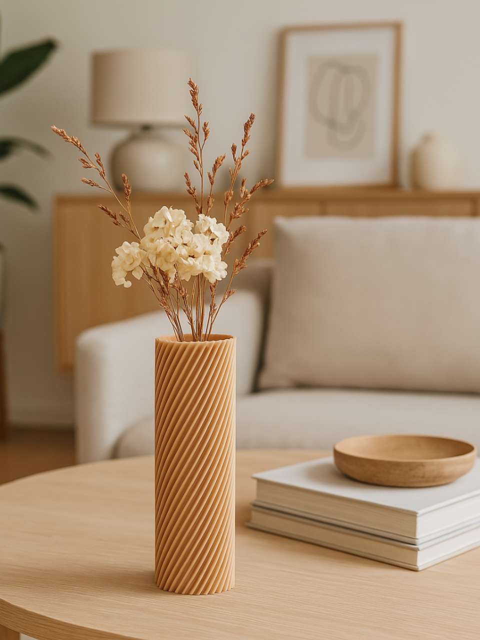 Modern Sleek Accent Vase, Modern Table Decor, Slim
