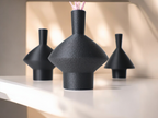 Bold Bold Decorative Vase, Boho Chic Living Room Art, Forte
