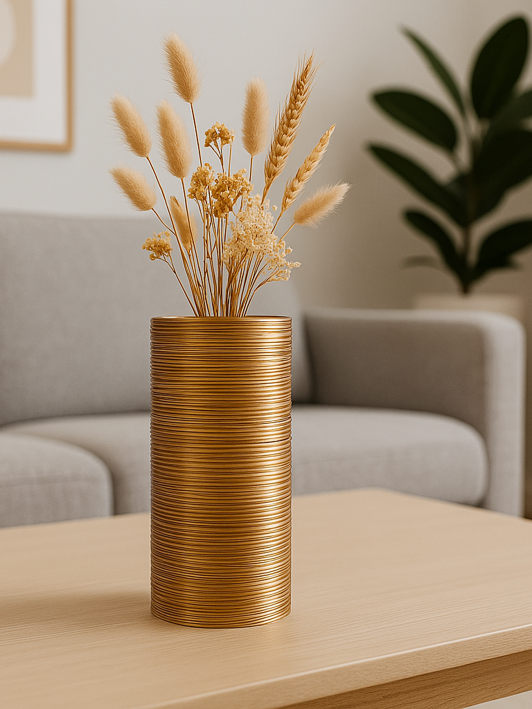 Sculptural Bold Flower Holder, Japandi Shelf Accent, Leo I