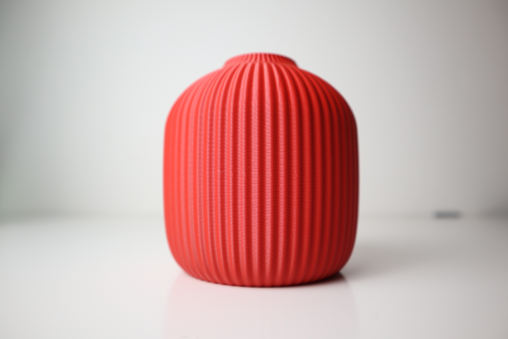 Wide Modern Art Vase, Contemporary Room Accent, Plano