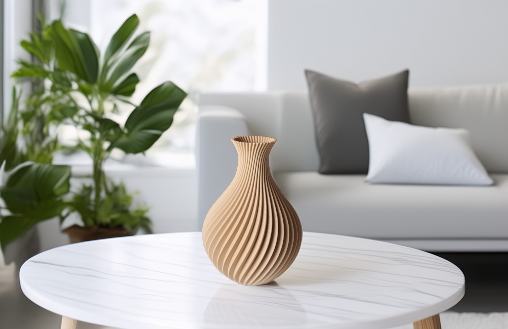 Abstract Abstract Art Vase, Scandinavian Room Accent, Enigma