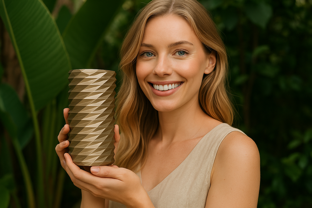 Coiled Textured Accent Vase, Minimalist Table Decor, Gomitolo