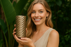 Coiled Textured Accent Vase, Minimalist Table Decor, Gomitolo