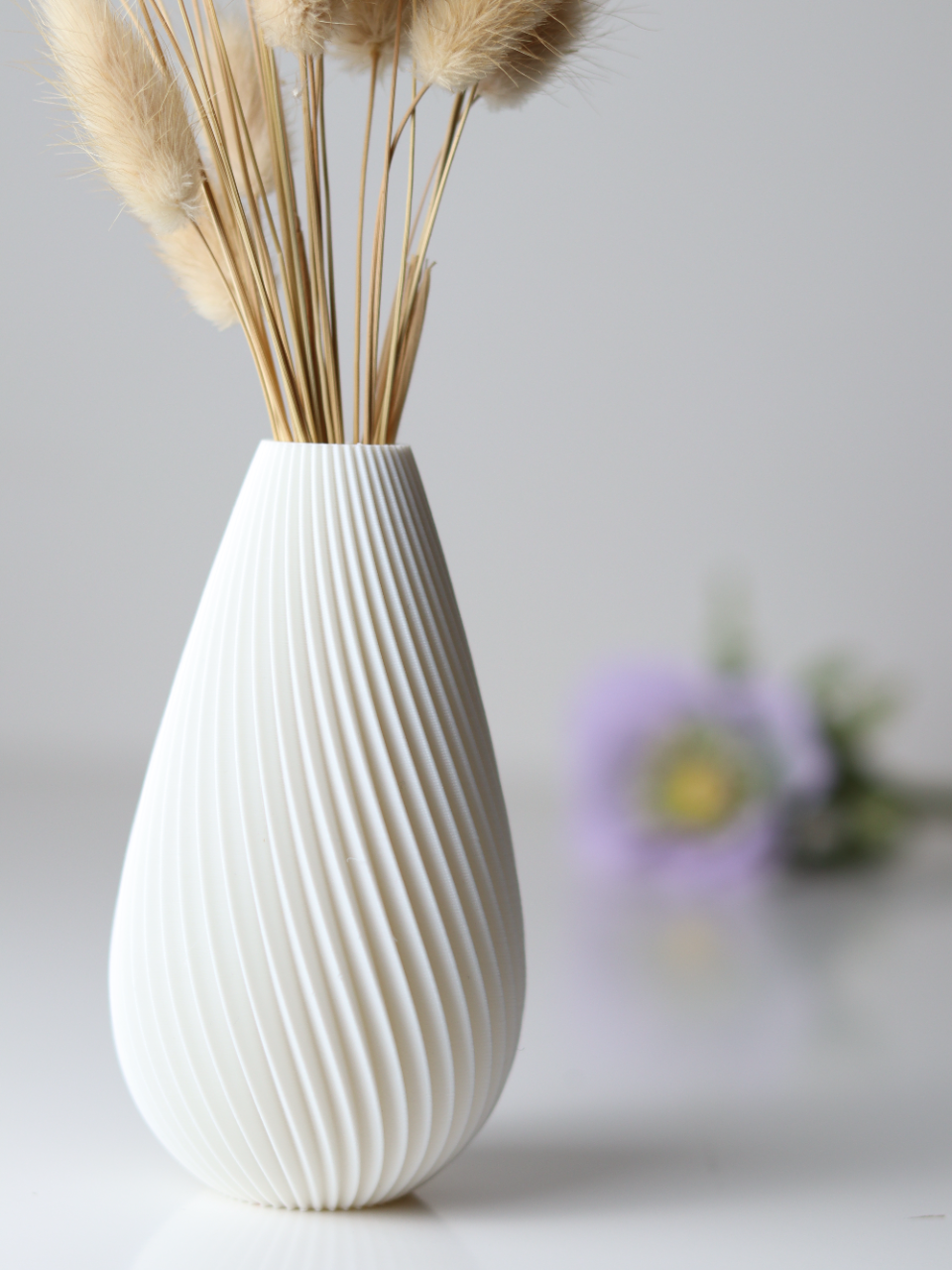 Neutral Minimalist Accent Vase, Contemporary Table Decor, Neutra