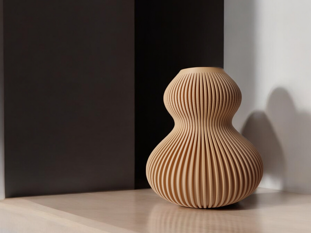 Airy Airy Decorative Vase, Japandi Living Room Art, Leve
