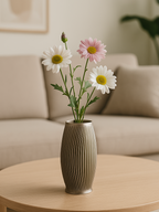 Ovoid Organic Accent Vase, Minimalist Table Decor, Ovum