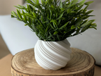 Spiral Dynamic Art Vase, Modern Room Accent, Helix