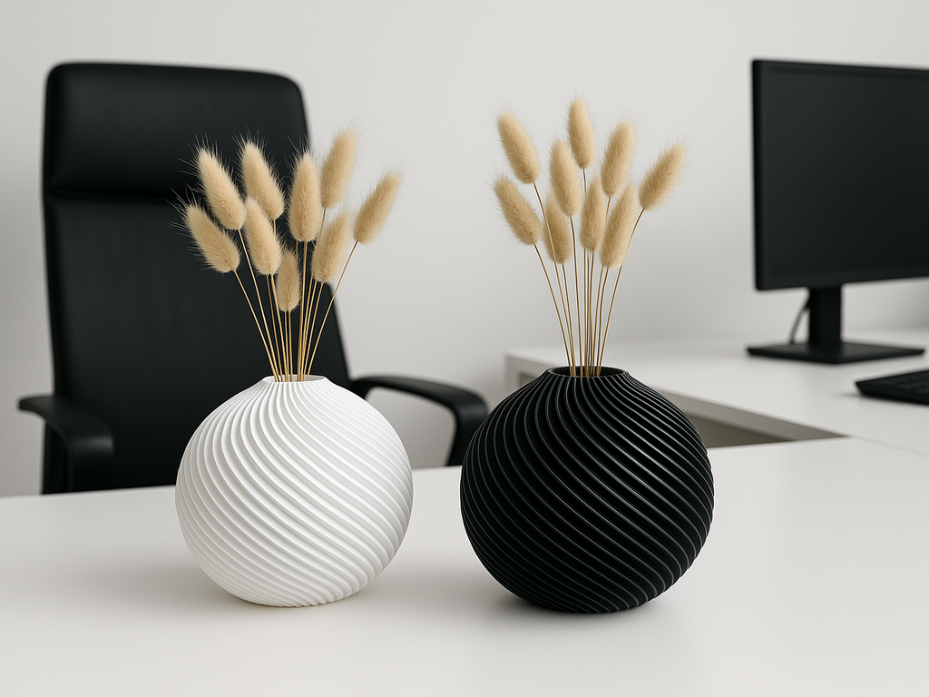 Sculptural Artistic Accent Vase, Modern Table Decor, Sculpt