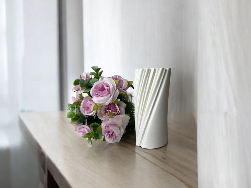 Vibrant Lively Art Vase, Scandinavian Room Accent, Viva