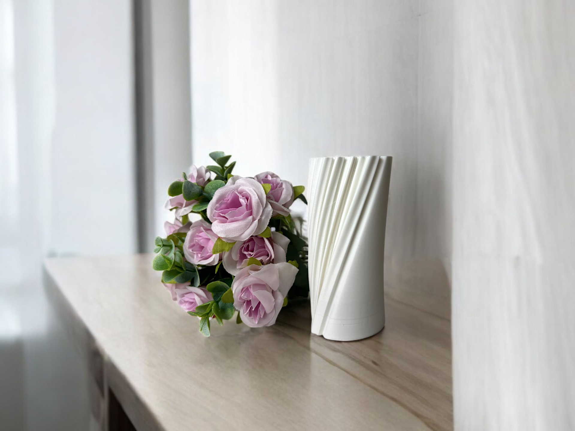 Vibrant Lively Art Vase, Scandinavian Room Accent, Viva