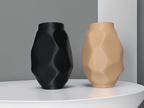 Draped Flowing Art Vase, Modern Room Accent, Drappo