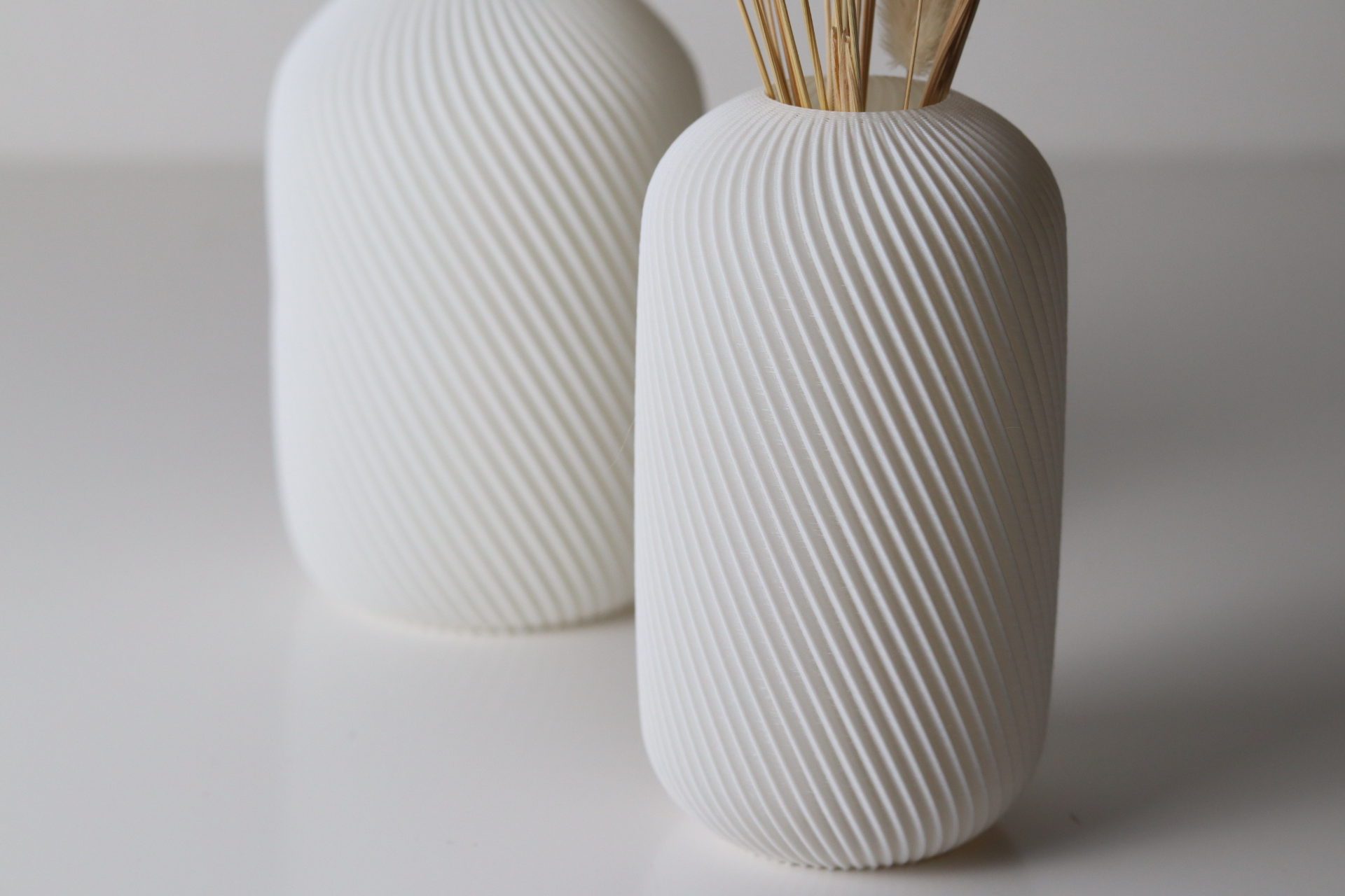 Modern Minimalist Flower Holder, Contemporary Shelf Accent, Pura