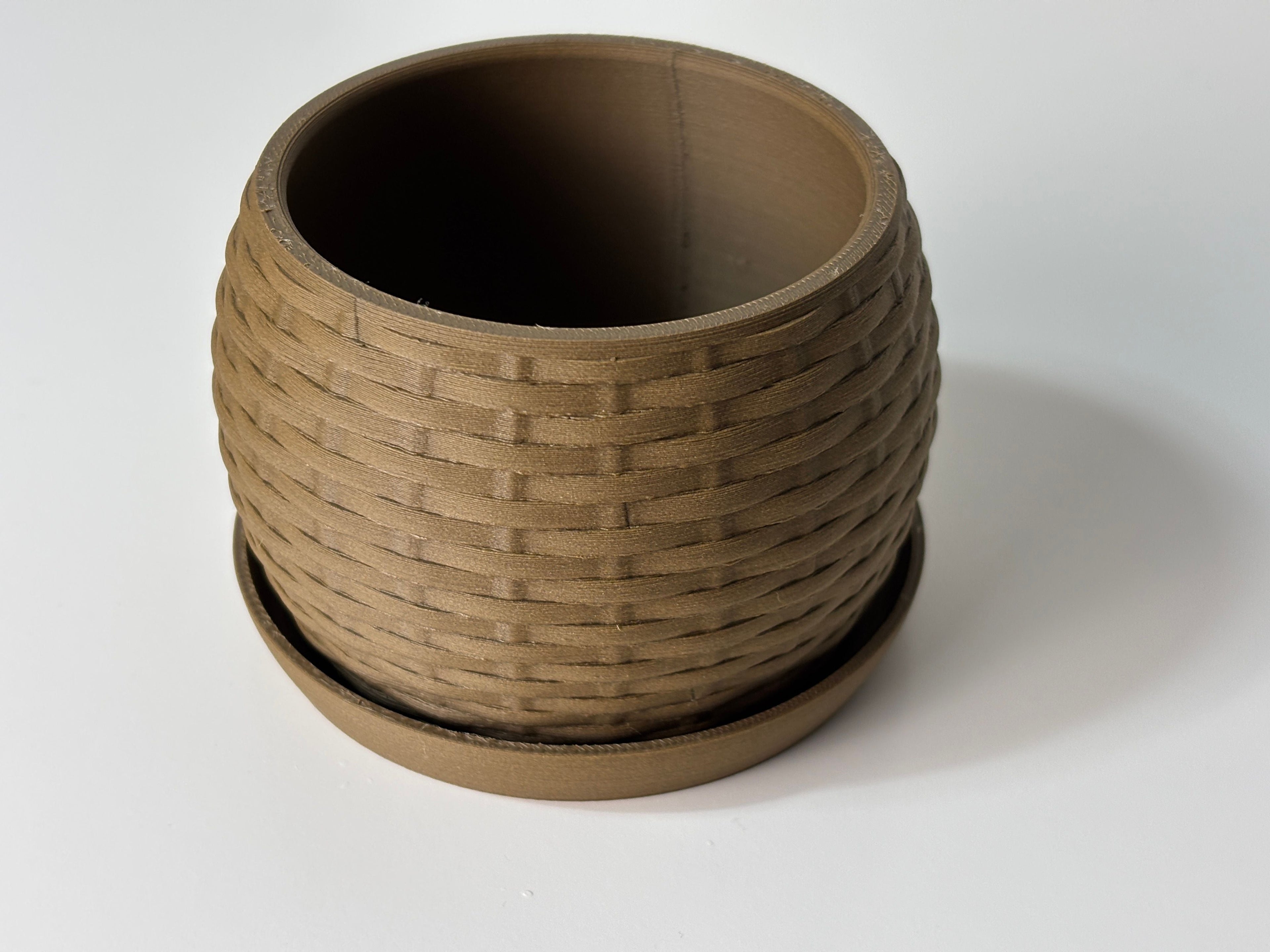 Woven Textured Accent Vase, Minimalist Table Decor, Trama