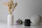Modern Minimalist Flower Holder, Contemporary Shelf Accent, Pura