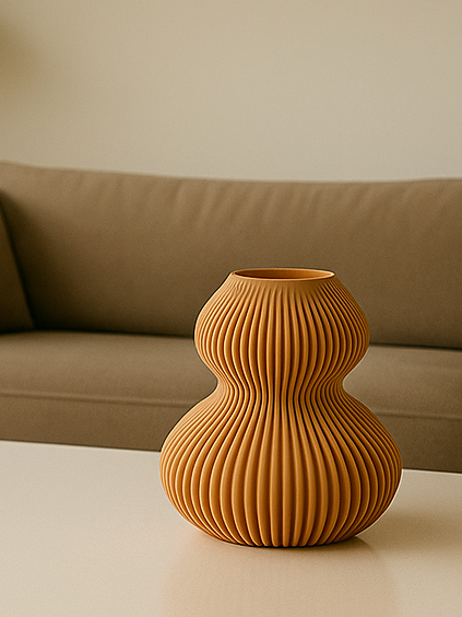 Airy Airy Decorative Vase, Japandi Living Room Art, Leve