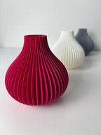 Modern Wave Flower Holder, Contemporary Shelf Accent, Ondula