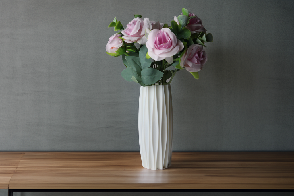 Urban Sleek Flower Vase, Boho Chic Home Decor, Metro
