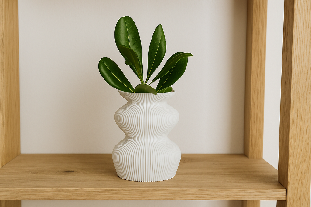 Organic Natural Flower Holder, Modern Shelf Accent, Broto