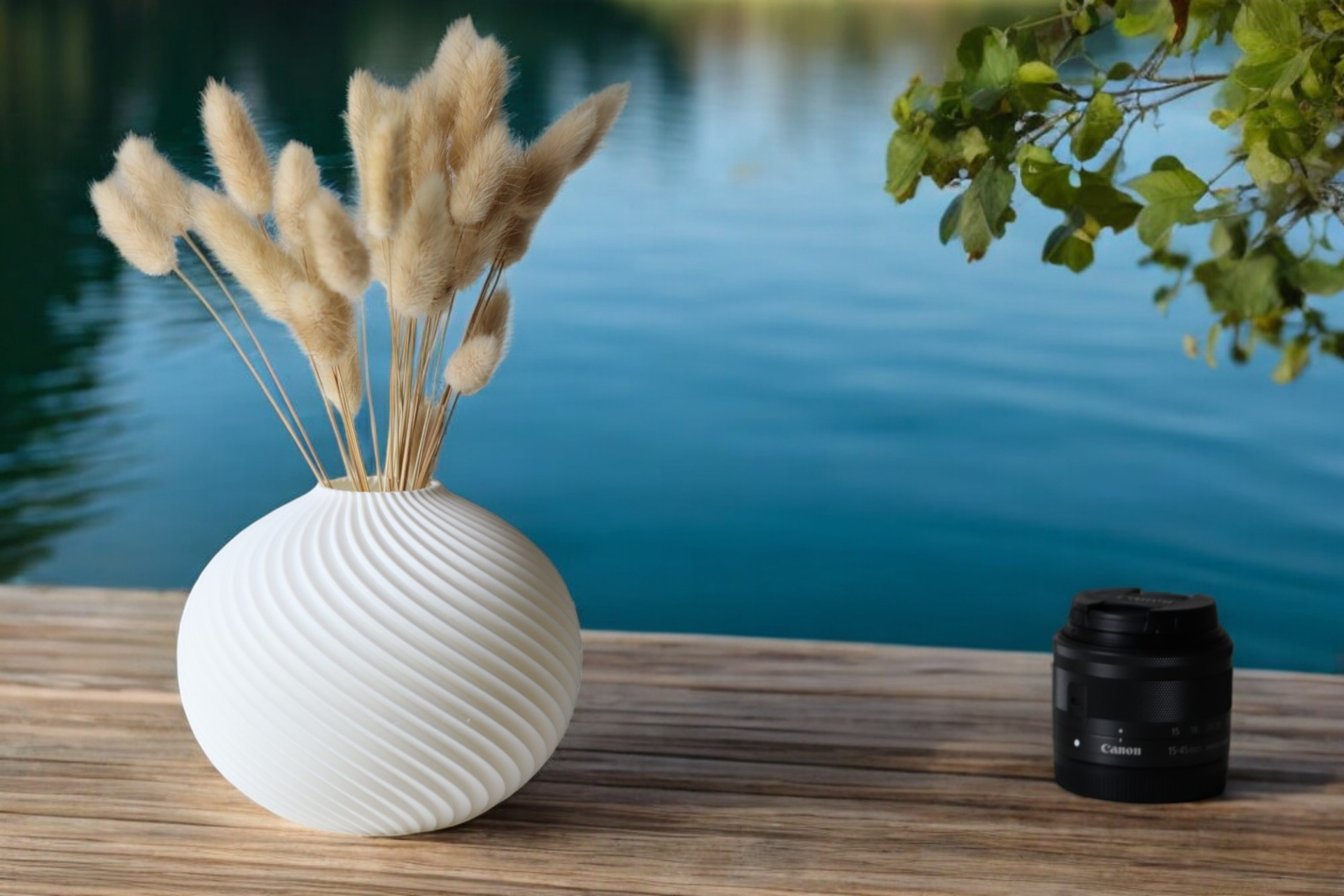 Sculptural Artistic Accent Vase, Modern Table Decor, Sculpt
