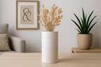 Sculptural Bold Flower Holder, Japandi Shelf Accent, Leo I
