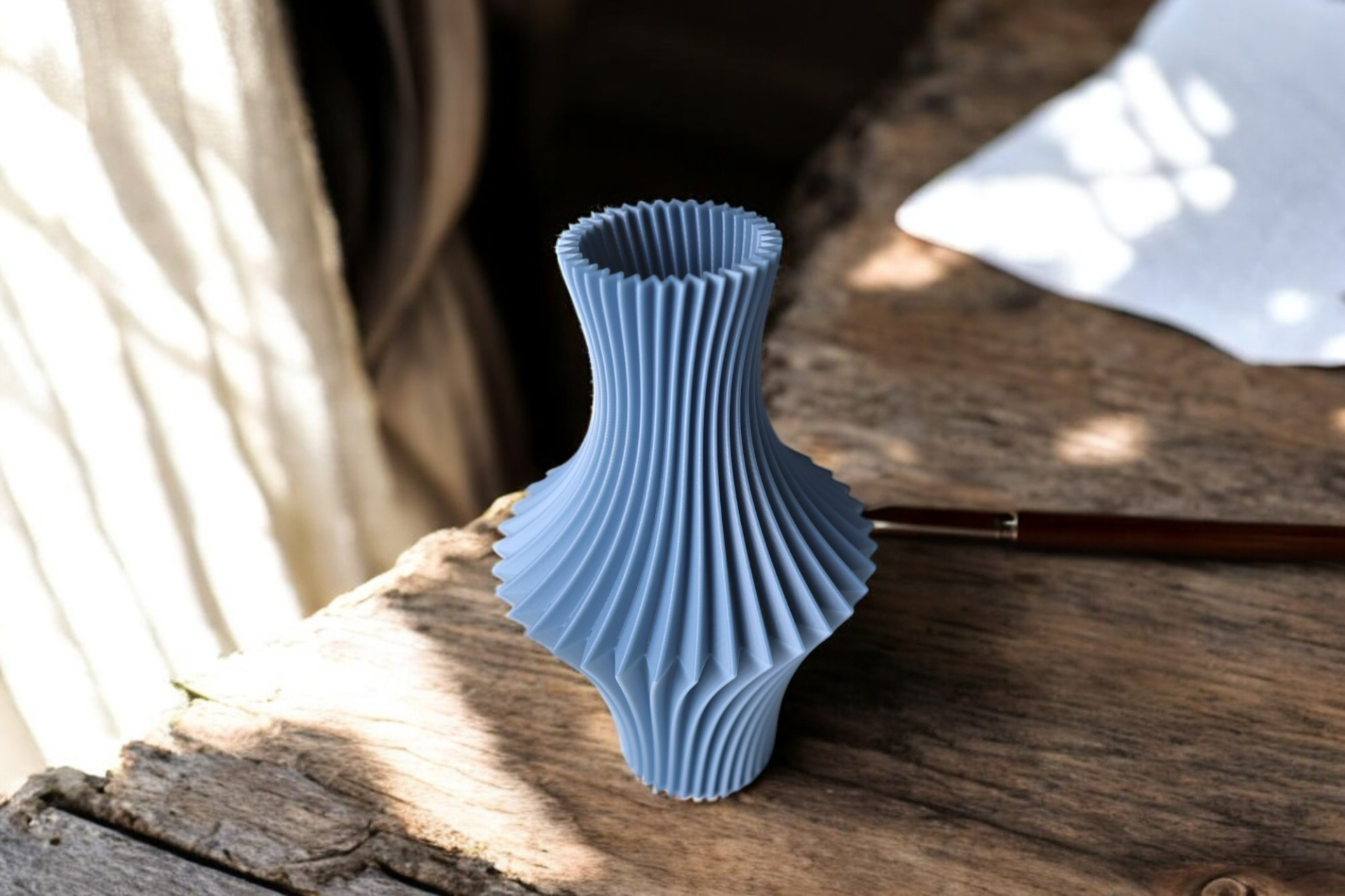 Structured Structured Flower Vase, Scandinavian Home Decor, Rocca