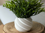 Spiral Dynamic Art Vase, Modern Room Accent, Helix