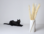 Vibrant Lively Art Vase, Scandinavian Room Accent, Viva