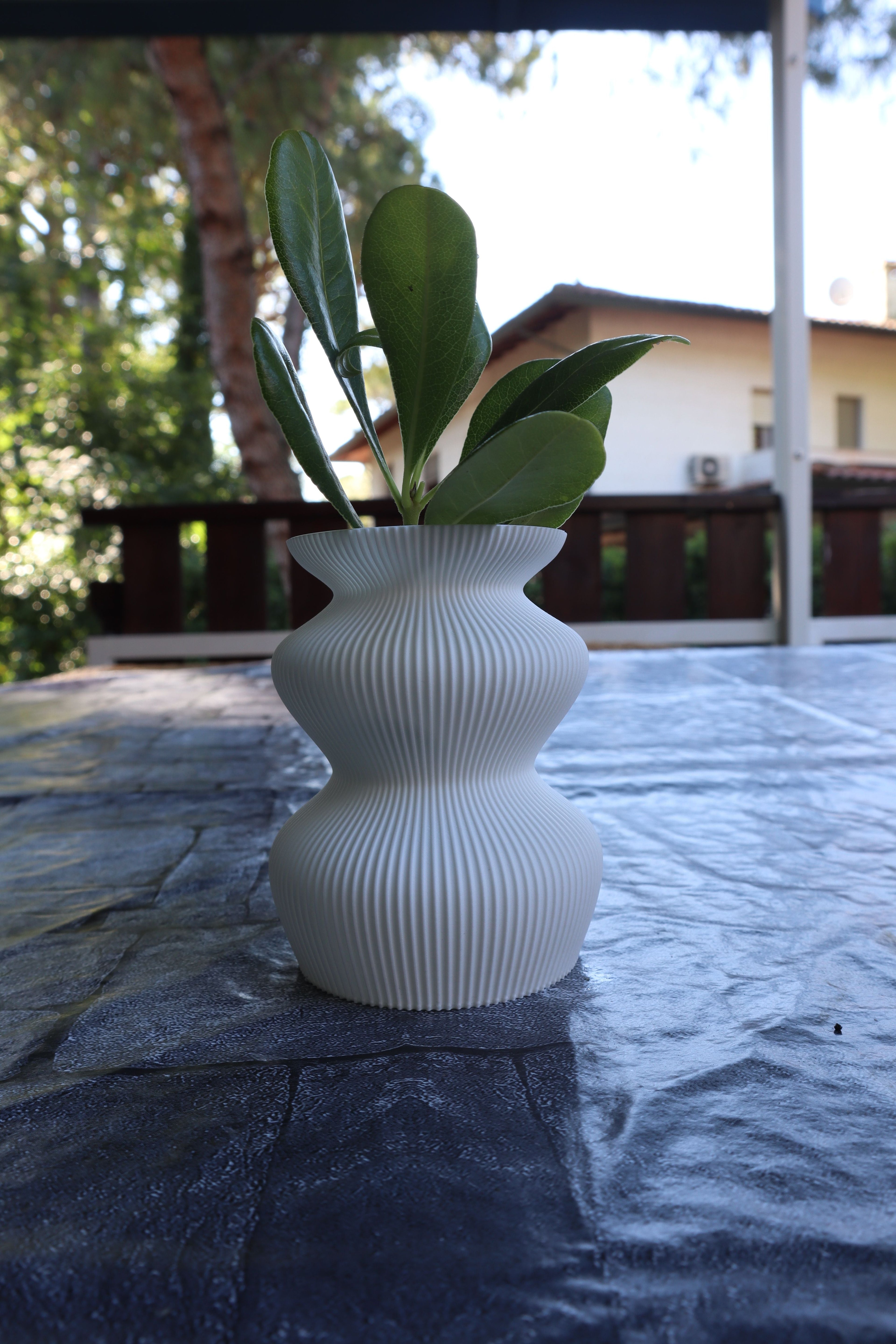 Organic Natural Flower Holder, Modern Shelf Accent, Broto