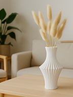 Structured Structured Flower Vase, Scandinavian Home Decor, Rocca