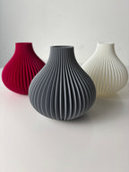 Modern Wave Flower Holder, Contemporary Shelf Accent, Ondula